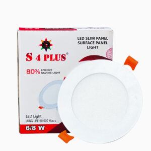 s4 plus 16w / 8w led slim panel light | round ceiling light for home, bedroom, kitchen & office | colours: warm white, white, natural white